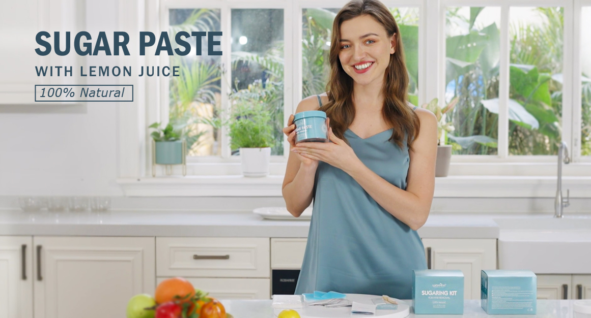 電子レンジ加熱　簡単脱毛　300g　シュガーワックス　ナチュラル